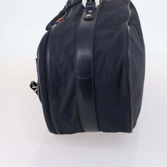 GUCCI travel Boston Bag Coated Canvas Navy Auth sw1600 - Picture 6 of 16